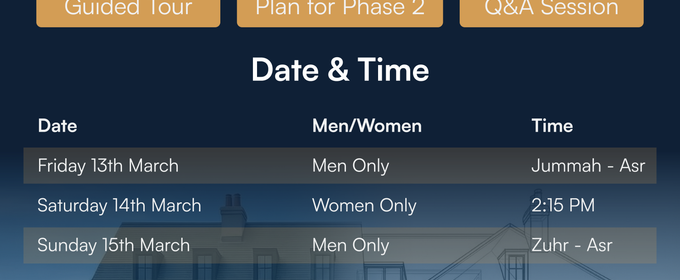 Phase 1 Open Day & Tour